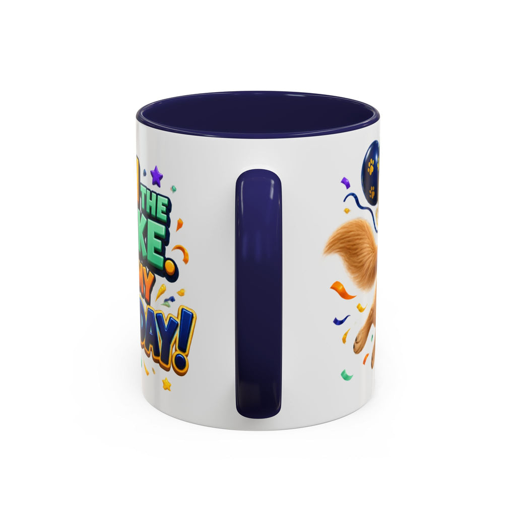 Fetch the Cake Golden Retriever Birthday White Mug