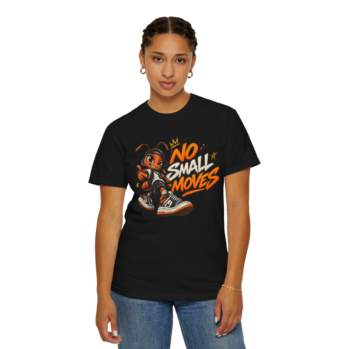 No Small Moves T-Shirt — Retro Sneaker Character Graphic Tee