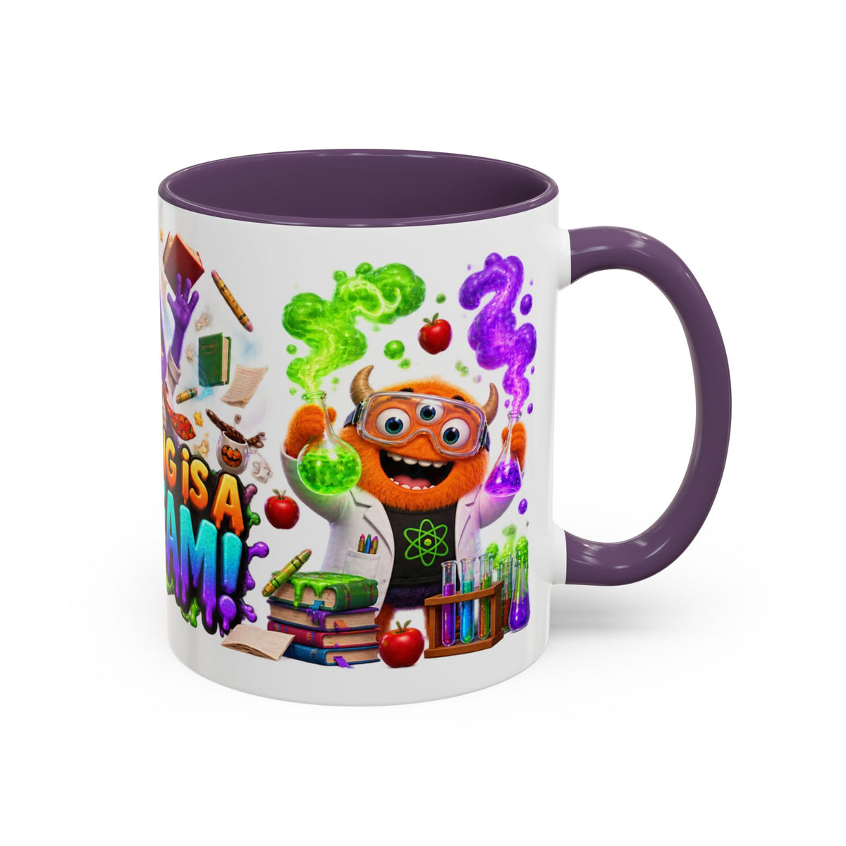 Teaching Is a Scream Monster Teacher Halloween White Mug