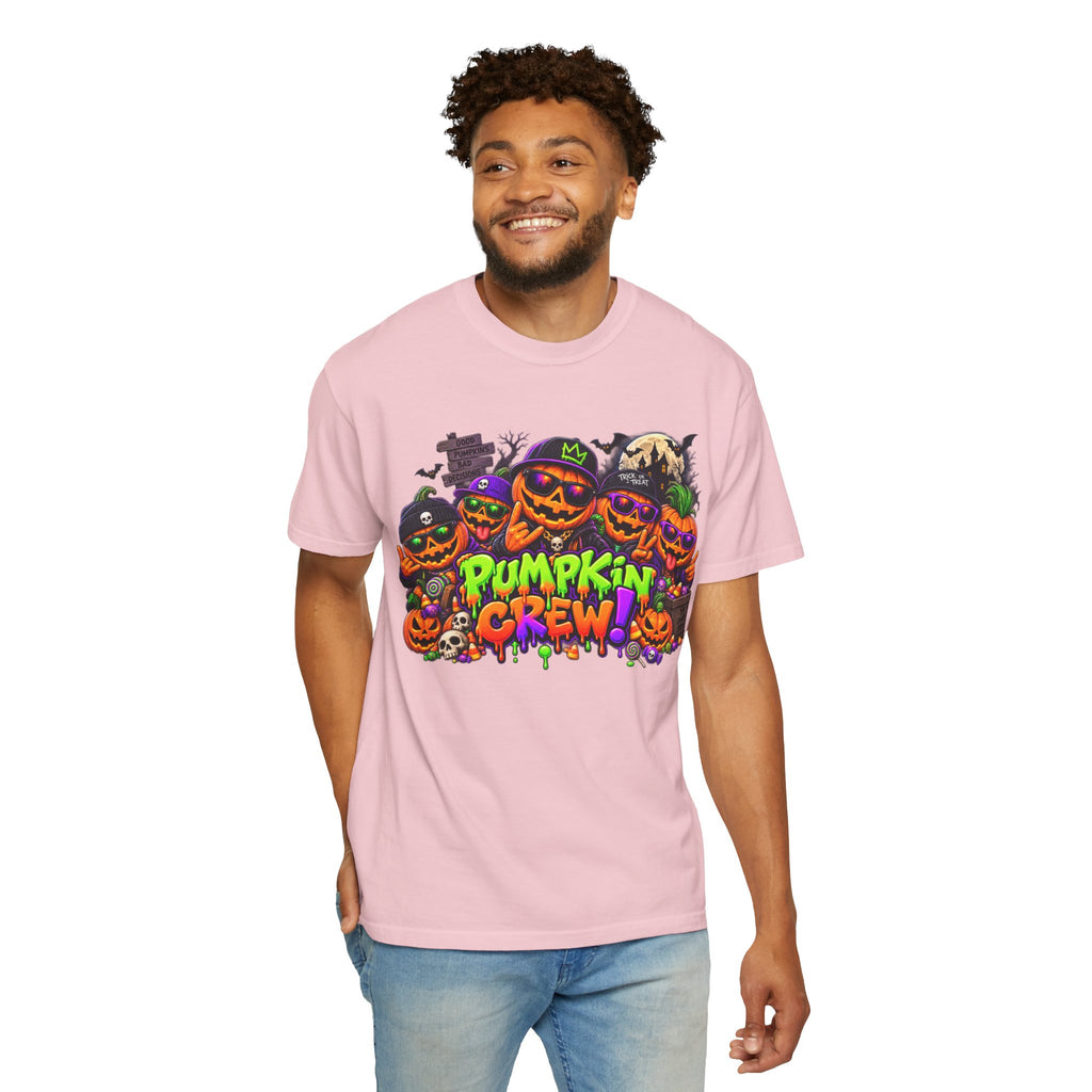 Pumpkin Crew Halloween T-Shirt – Funny Jack O’ Lantern Graphic Tee