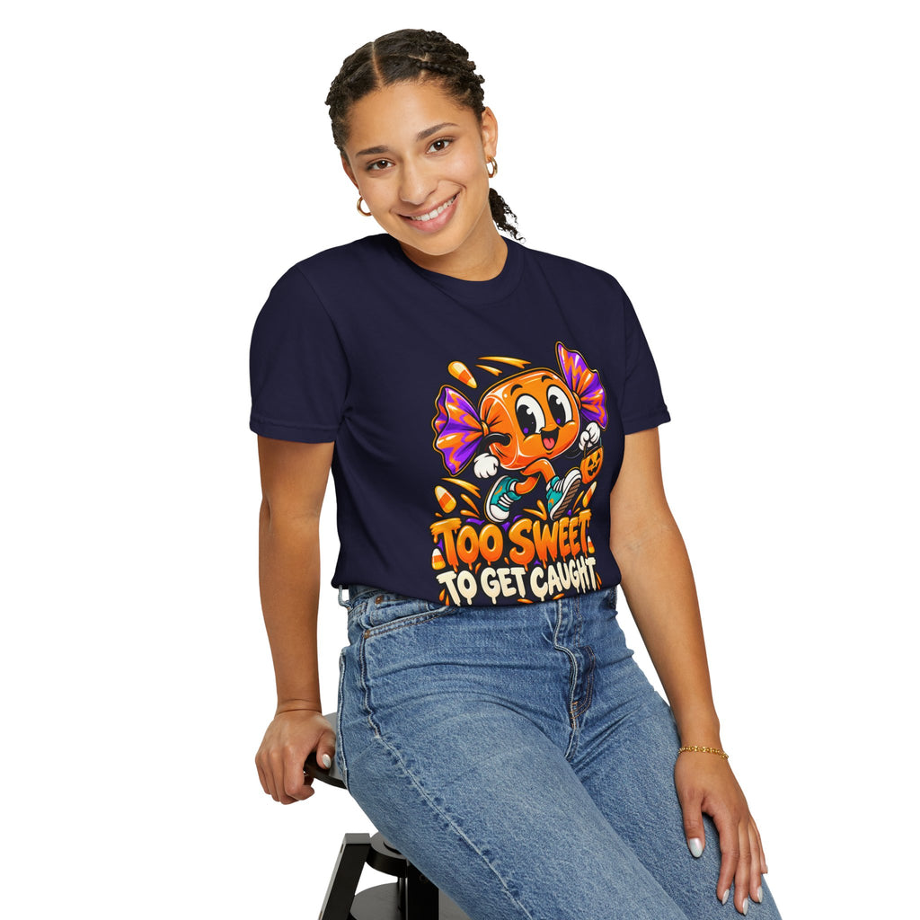 Too Sweet to Get Caught – Cute Halloween Candy T-Shirt