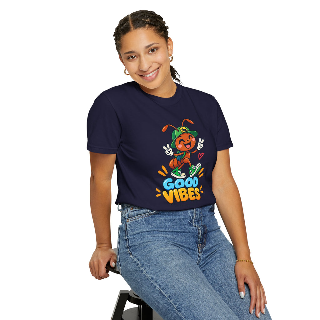 Good Vibes – Happy Ant Graphic T-Shirt