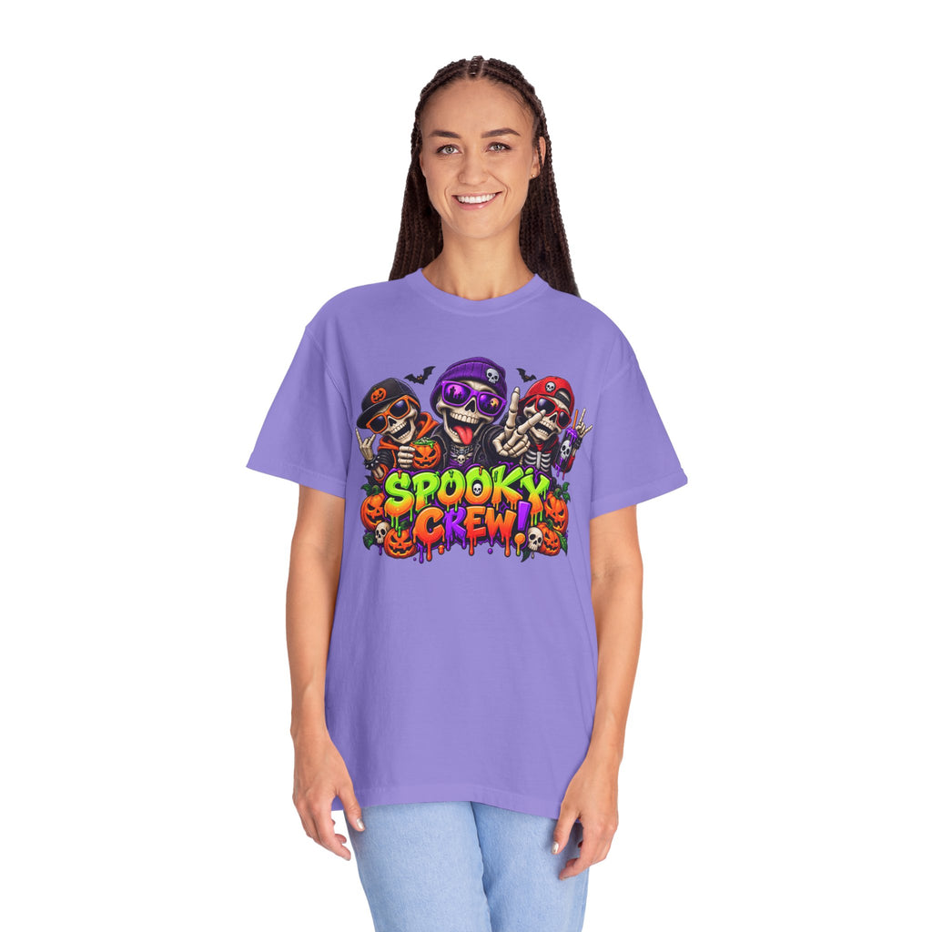 Spooky Crew Halloween T-Shirt – Funny Skeleton Graphic Tee