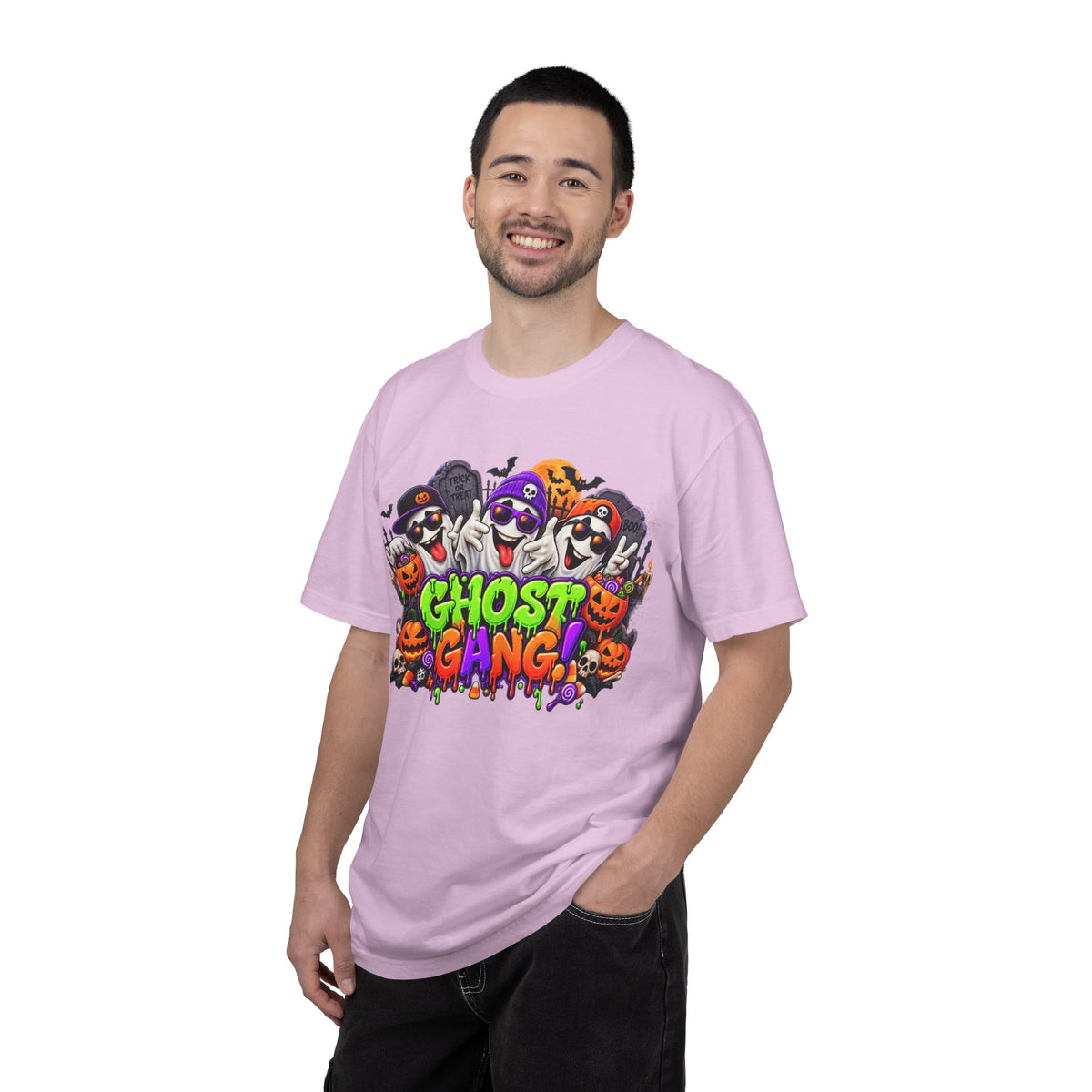 Ghost Gang Halloween T-Shirt – Funny Colorful Ghost Graphic Tee