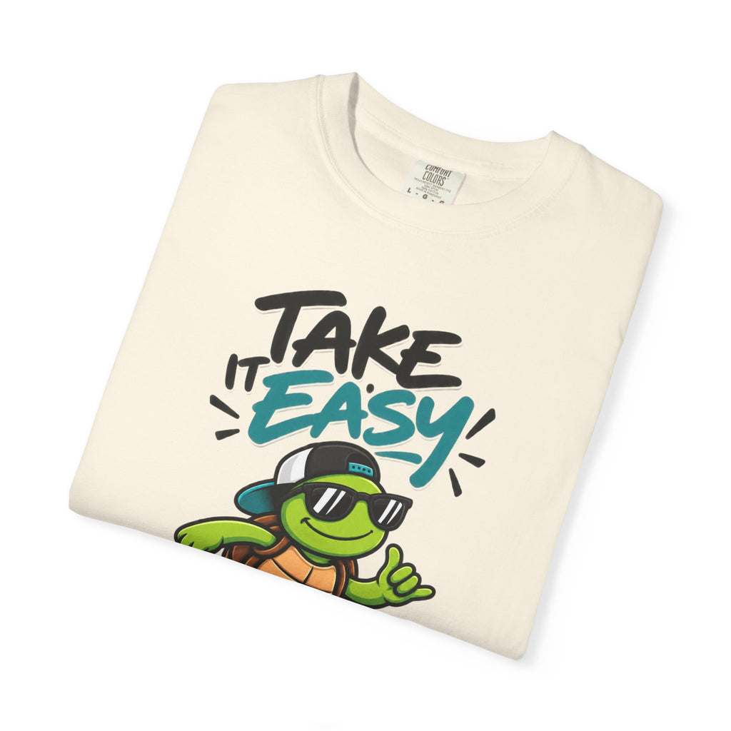 Take It Easy Skate Turtle Graphic T-Shirt | Festora Everyday