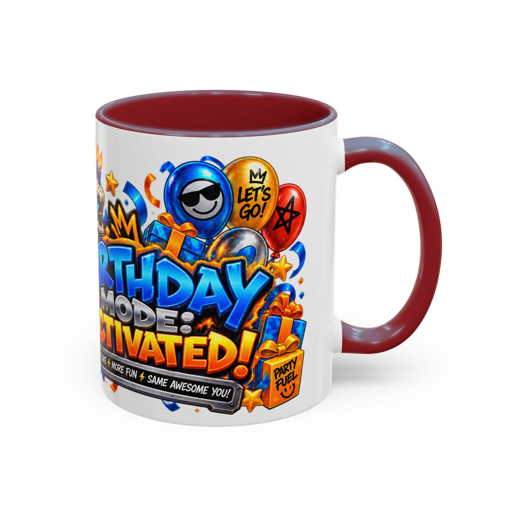 Festora Robot Birthday Mug – Birthday Mode Activated Coffee Cup