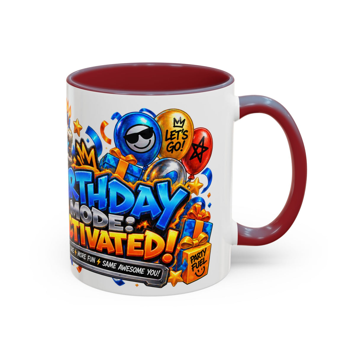 Festora Robot Birthday Mug – Birthday Mode Activated Coffee Cup