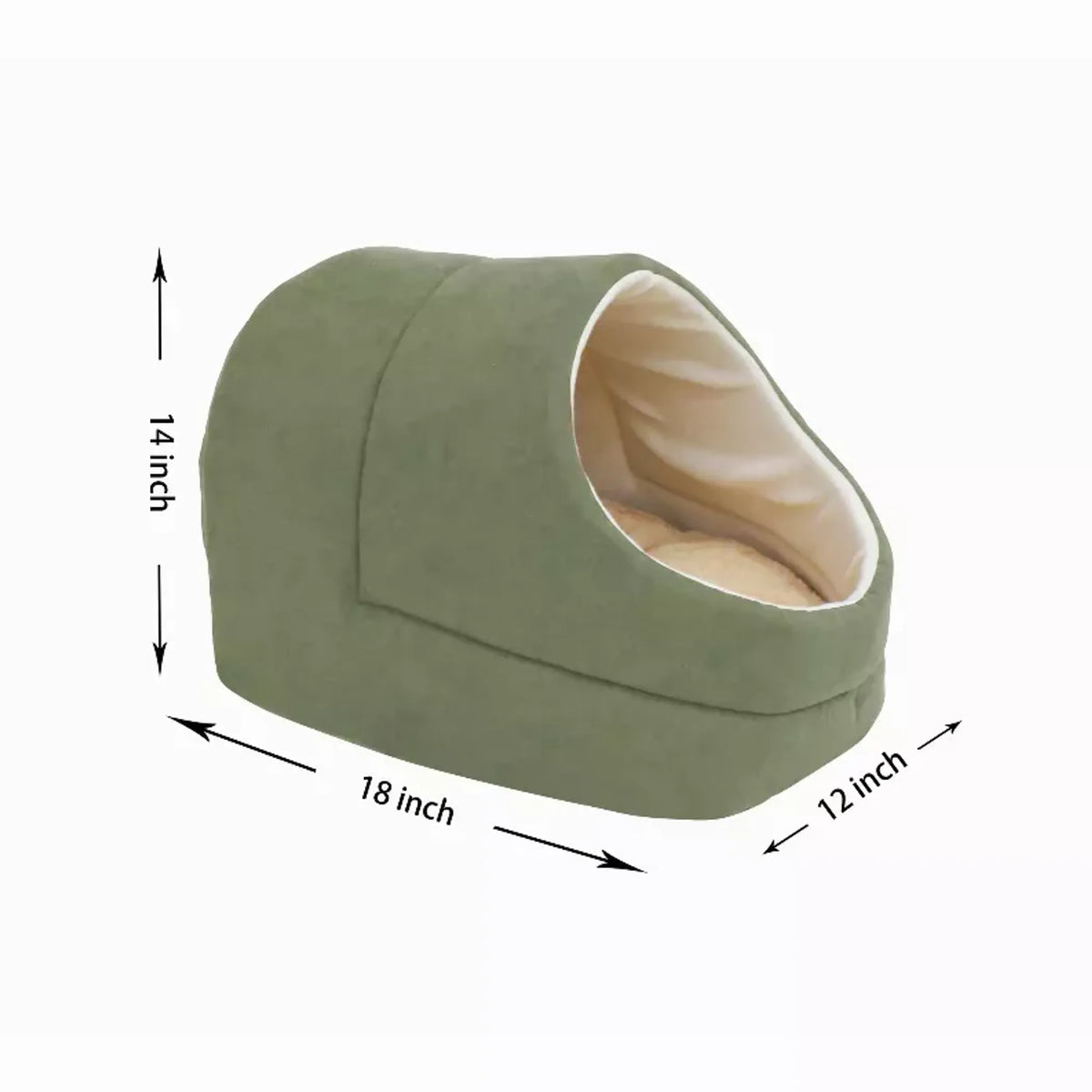 Cat Cave & Warming Burrow Bed – Cozy Pet Hideaway for Sleeping & Cuddling