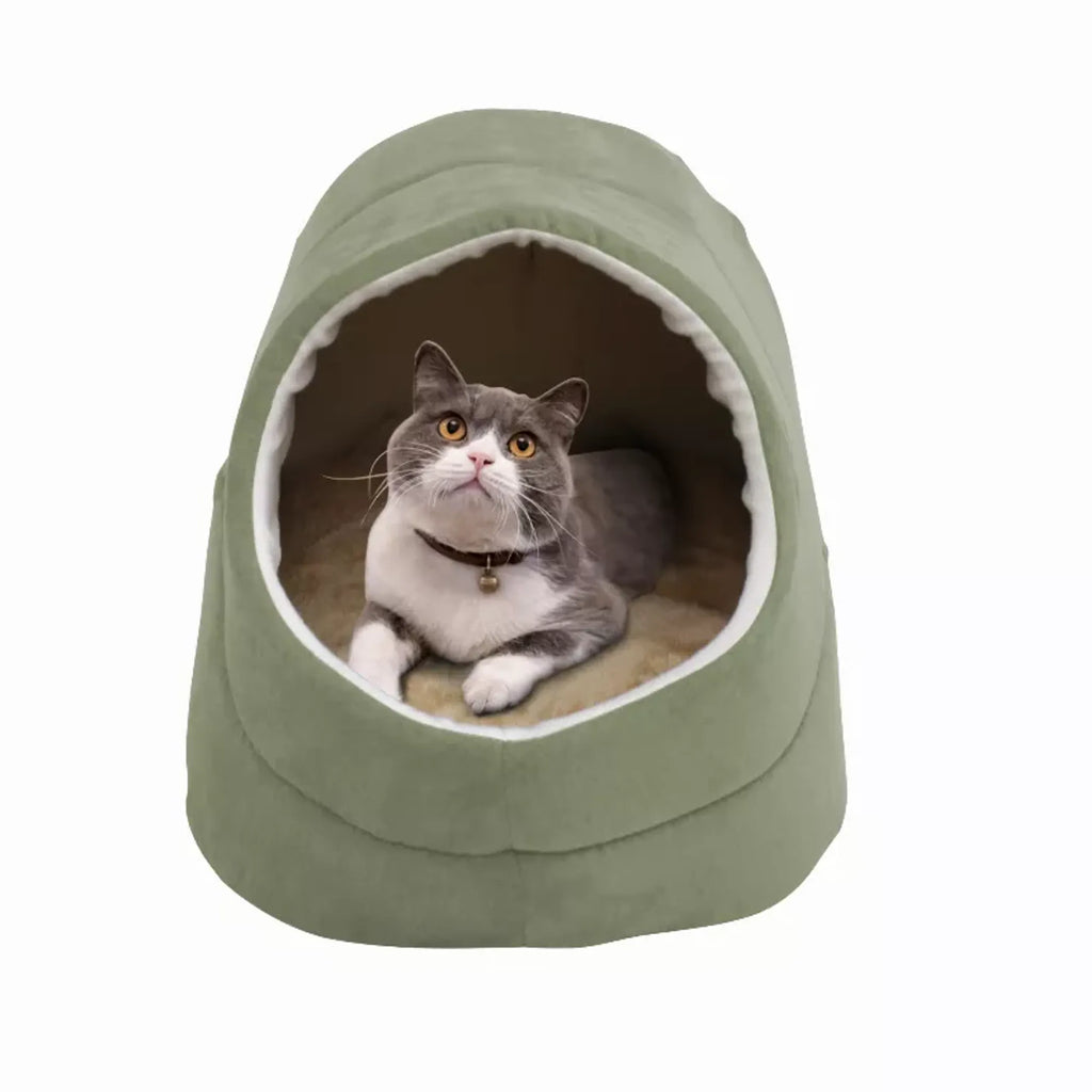 Cat Cave & Warming Burrow Bed – Cozy Pet Hideaway for Sleeping & Cuddling