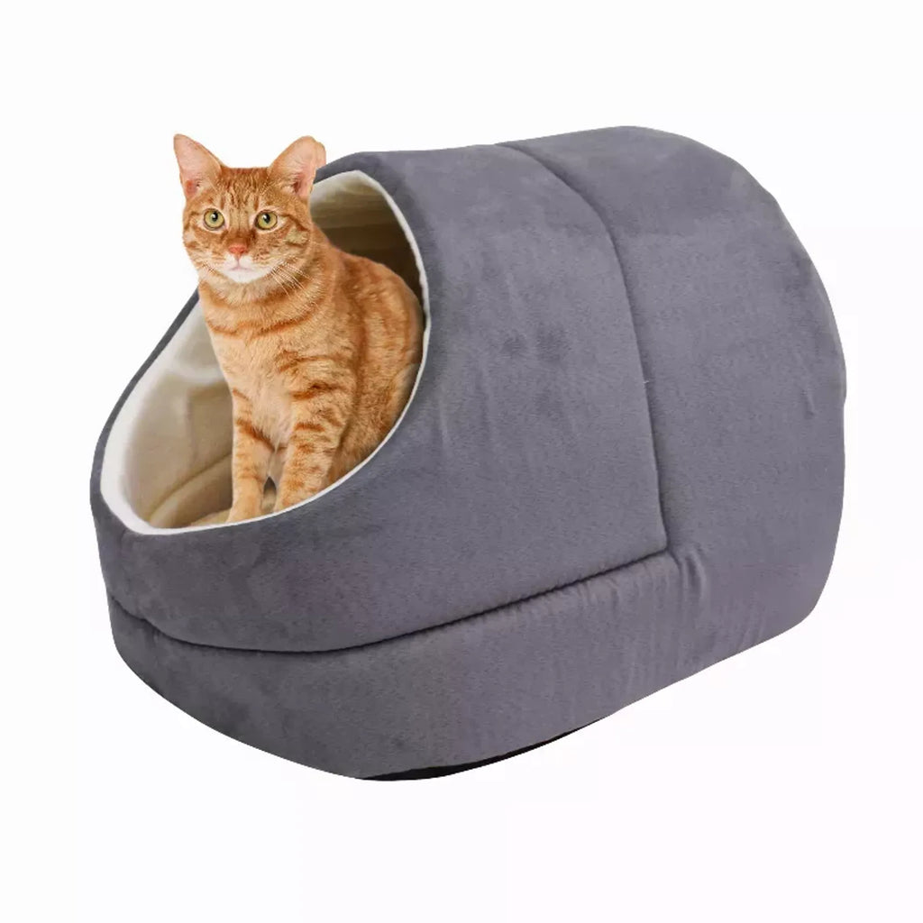 Cat Cave & Warming Burrow Bed – Cozy Pet Hideaway for Sleeping & Cuddling