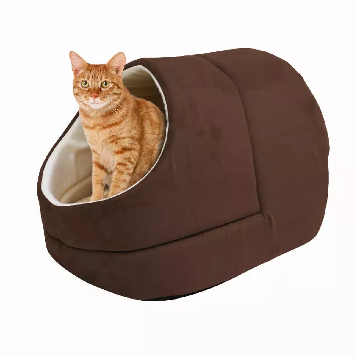 Cat Cave & Warming Burrow Bed – Cozy Pet Hideaway for Sleeping & Cuddling