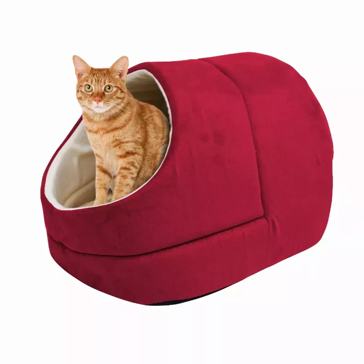 Cat Cave & Warming Burrow Bed – Cozy Pet Hideaway for Sleeping & Cuddling