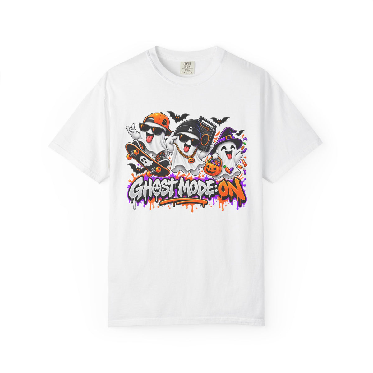 Ghost Mode: ON – Halloween Ghosts Graphic T-Shirt