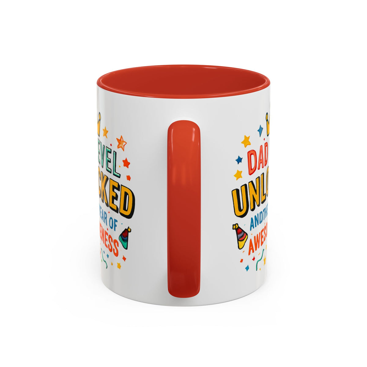 Dad Level Unlocked Coffee Mug – Funny Father’s Day 11/15oz Accent Mug