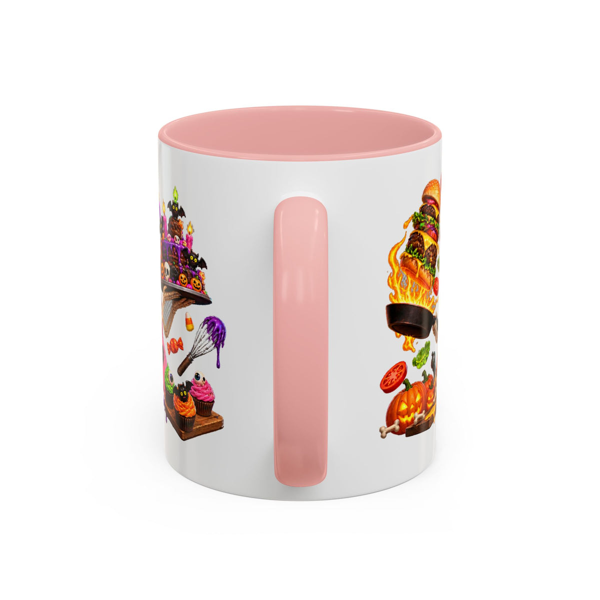 Bone Appetit Skeleton Chefs Halloween White Mug