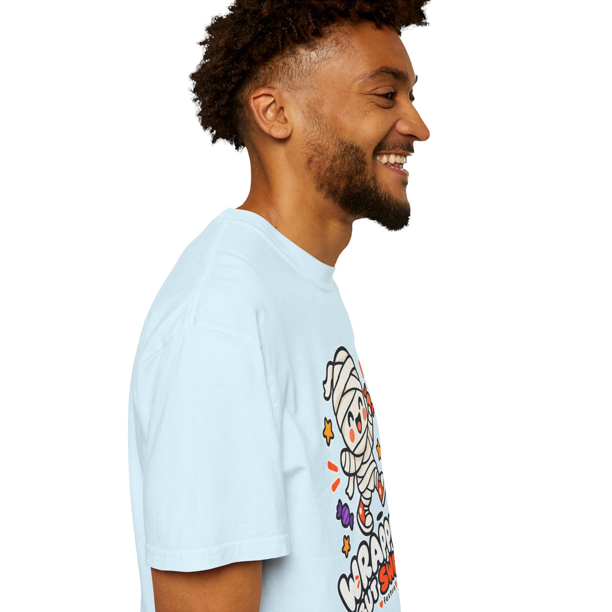 Wrapped but Sweet Halloween T-Shirt | Cute Mummy Graphic Tee