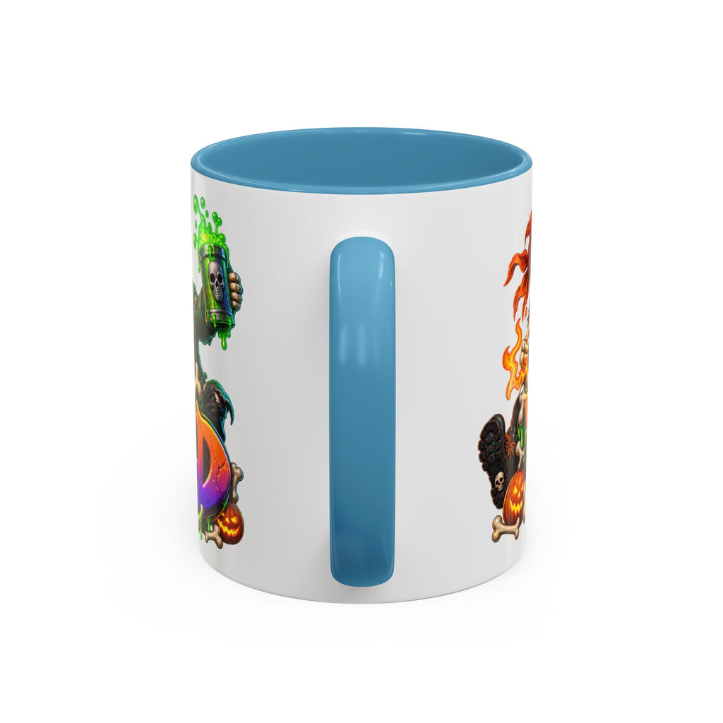 Bone to Be Wild Skeleton Crew Halloween White Mug