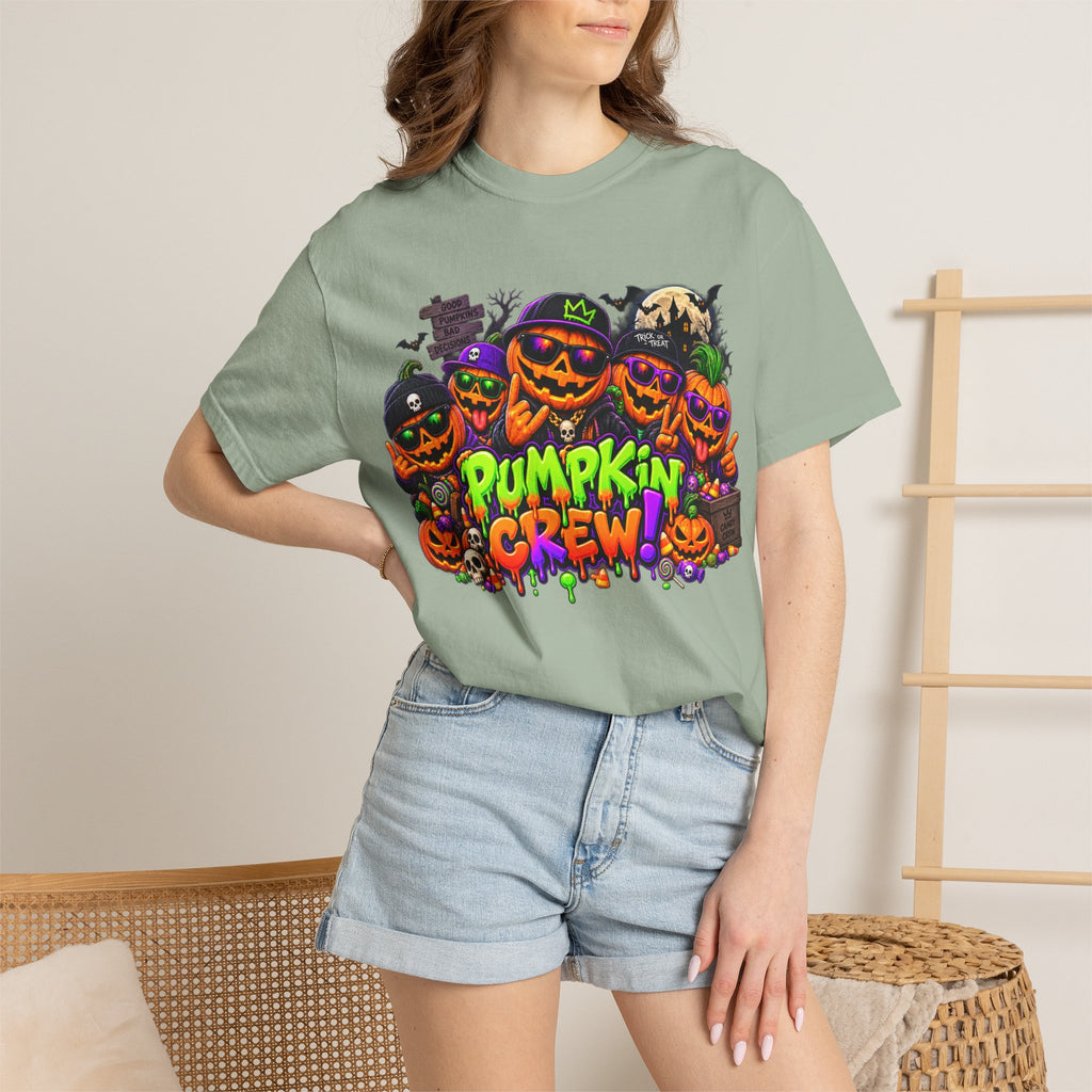 Pumpkin Crew Halloween T-Shirt – Funny Jack O’ Lantern Graphic Tee