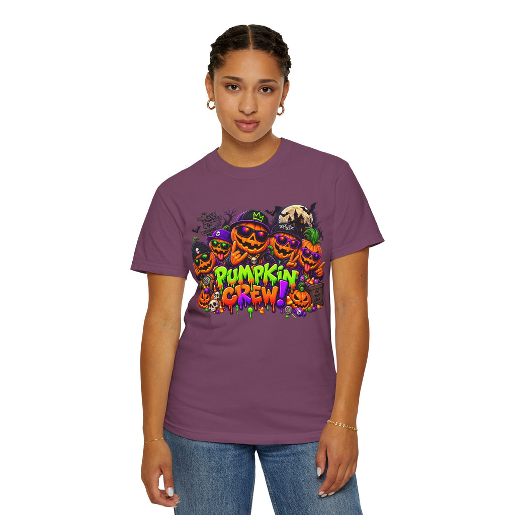 Pumpkin Crew Halloween T-Shirt – Funny Jack O’ Lantern Graphic Tee