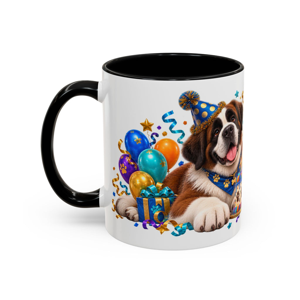 Big Dog Big Wishes Saint Bernard Birthday White Mug