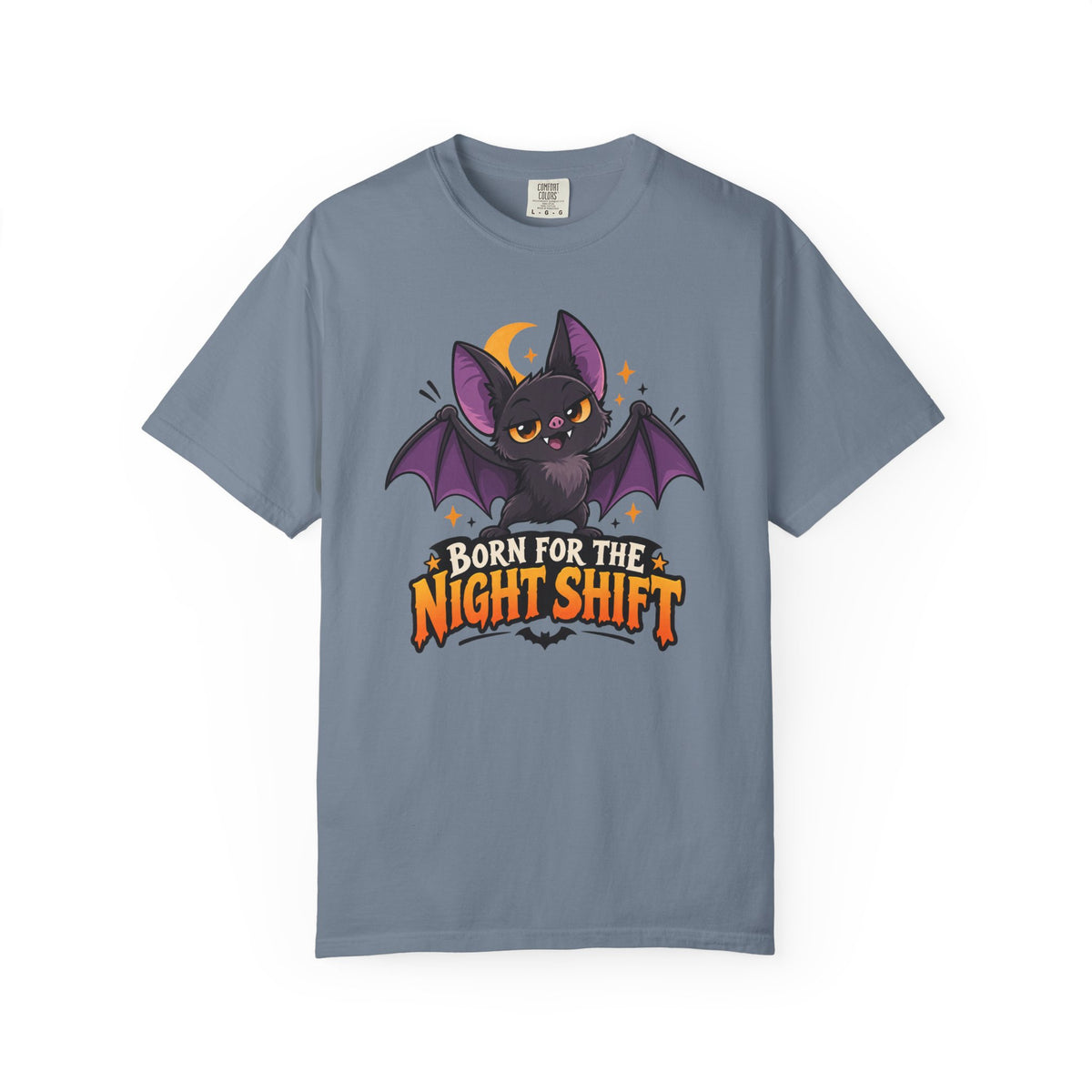 Born for the Night Shift – Cute Halloween Bat T-Shirt