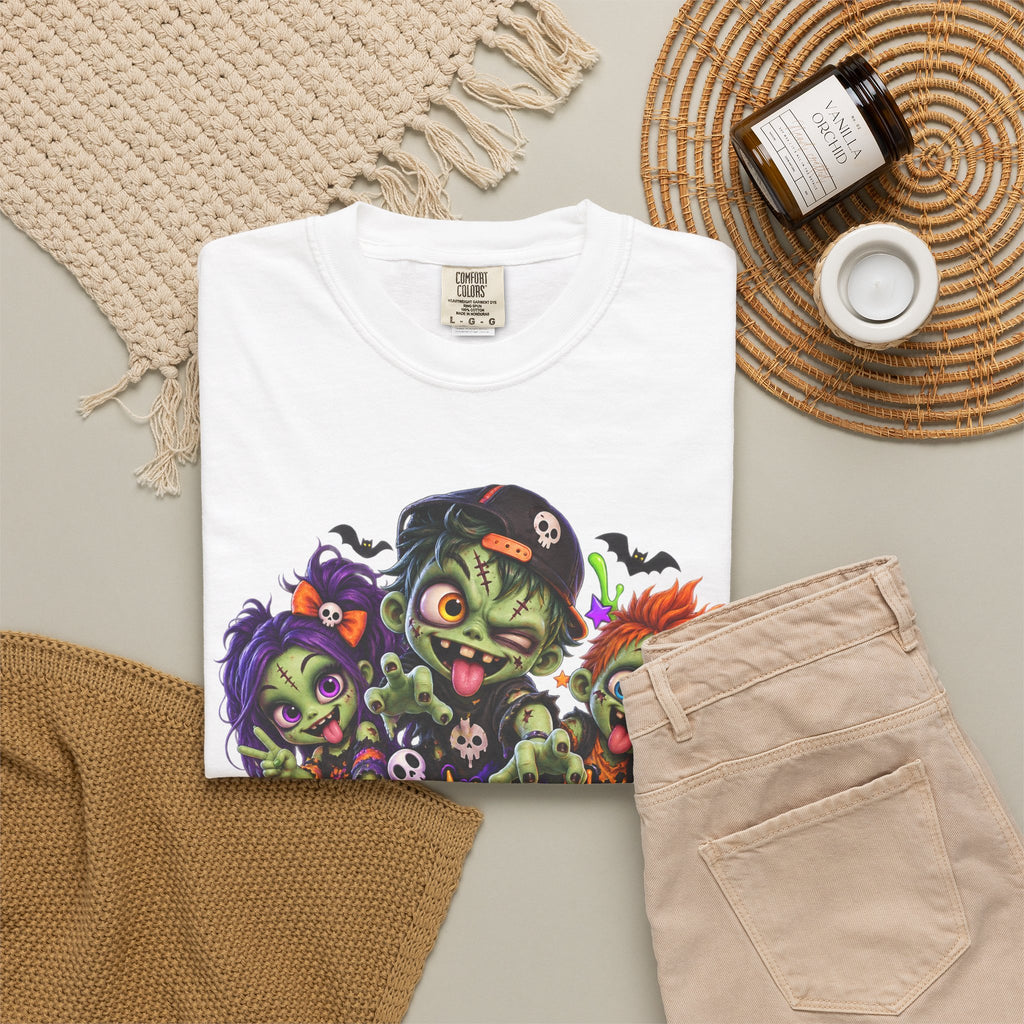 Zombie Party On! – Halloween Zombie Crew Graphic T-Shirt