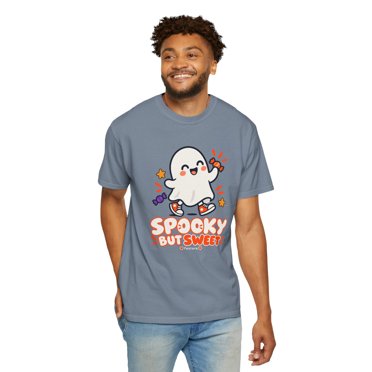 Spooky but Sweet Ghost T-Shirt | Cute Halloween Graphic Tee