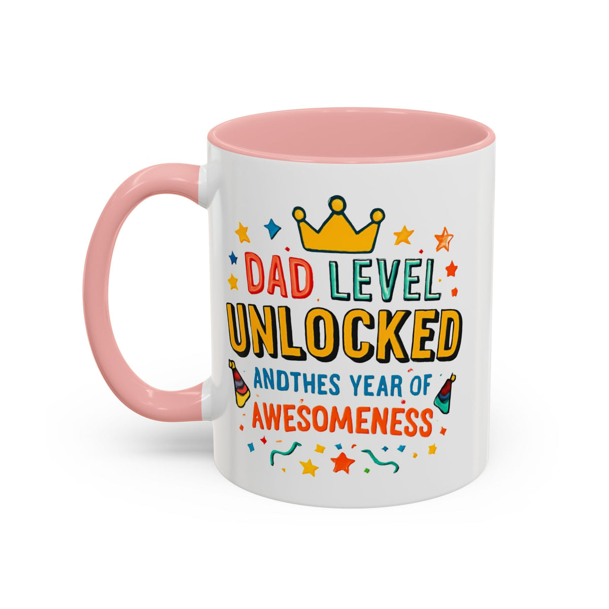 Dad Level Unlocked Coffee Mug – Funny Father’s Day 11/15oz Accent Mug