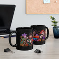 Love at First Bite Vampire Barista Halloween Black Mug
