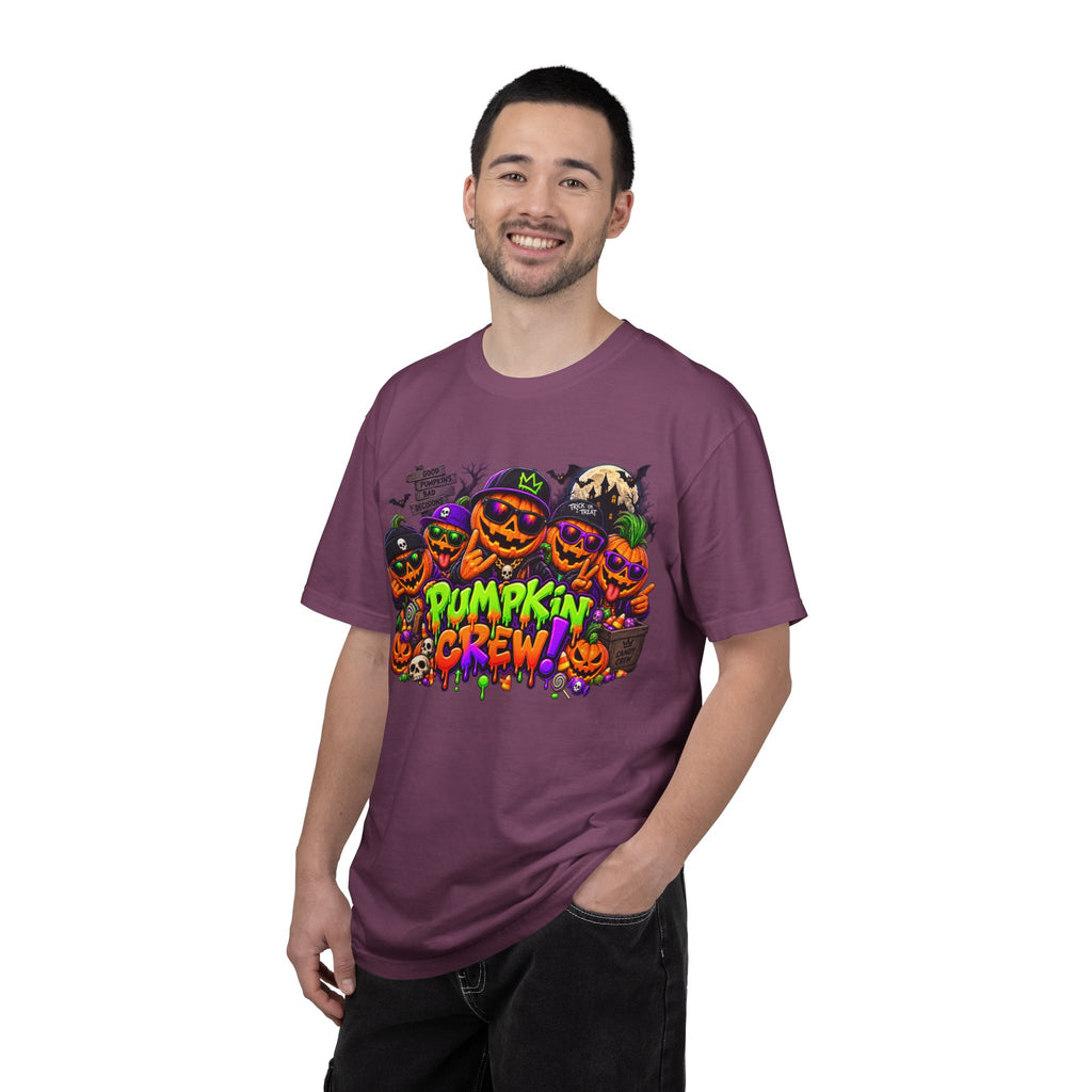 Pumpkin Crew Halloween T-Shirt – Funny Jack O’ Lantern Graphic Tee