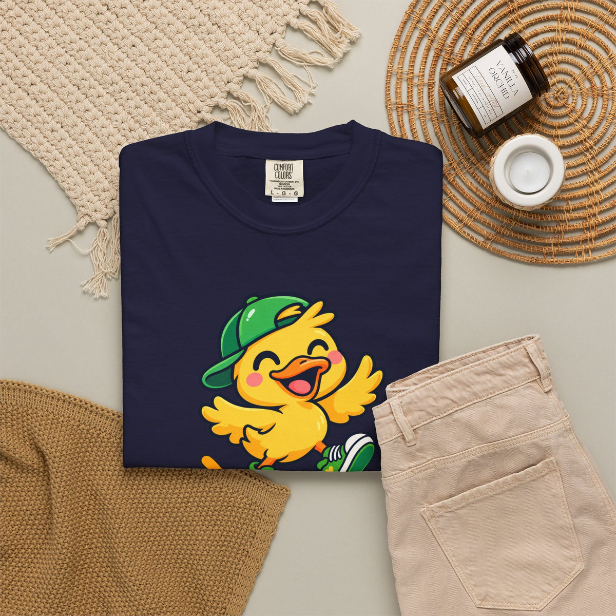 Just Ducky! – Cute Happy Duck Graphic T-Shirt