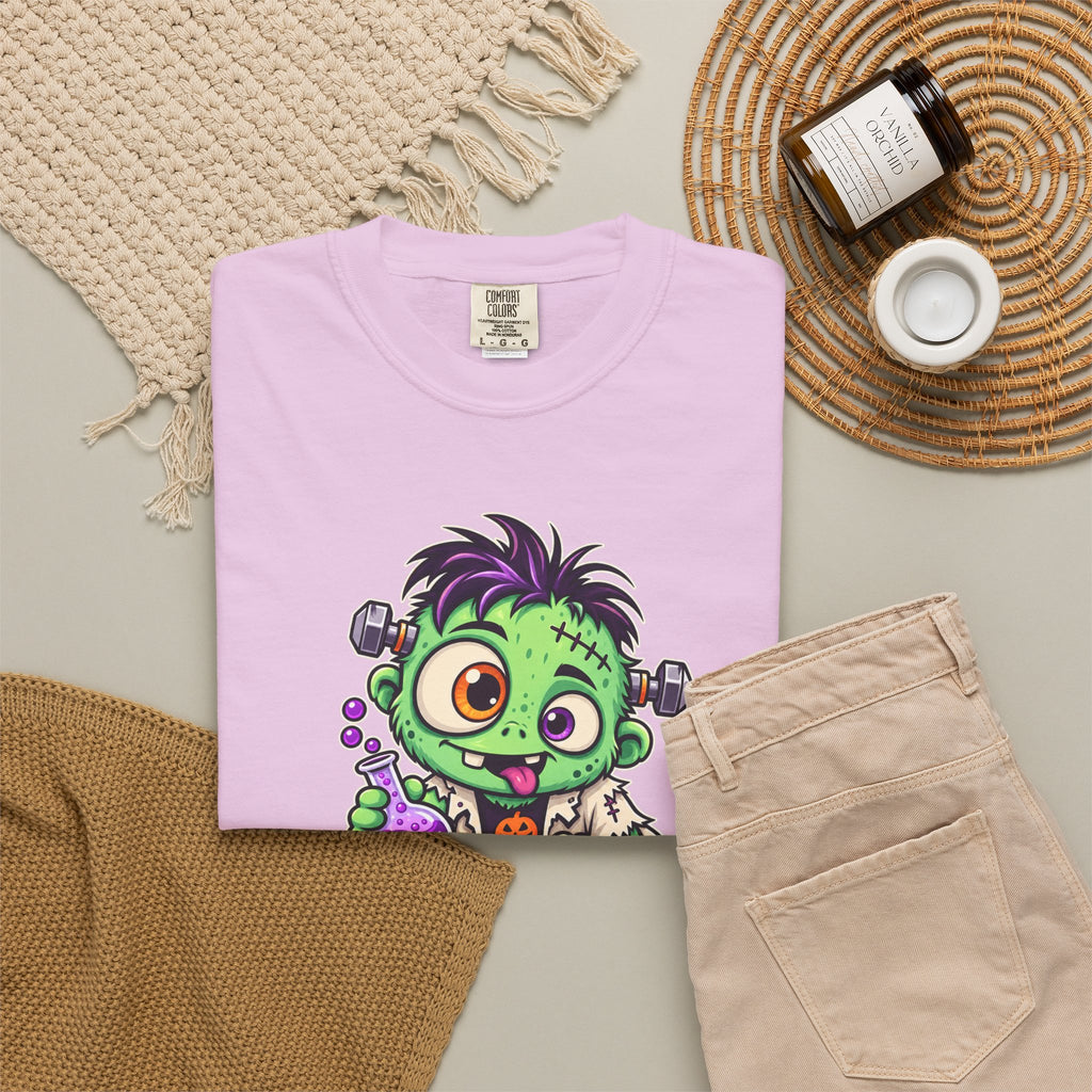 100% Natural. Mostly. – Cute Halloween Lab Monster T-Shirt