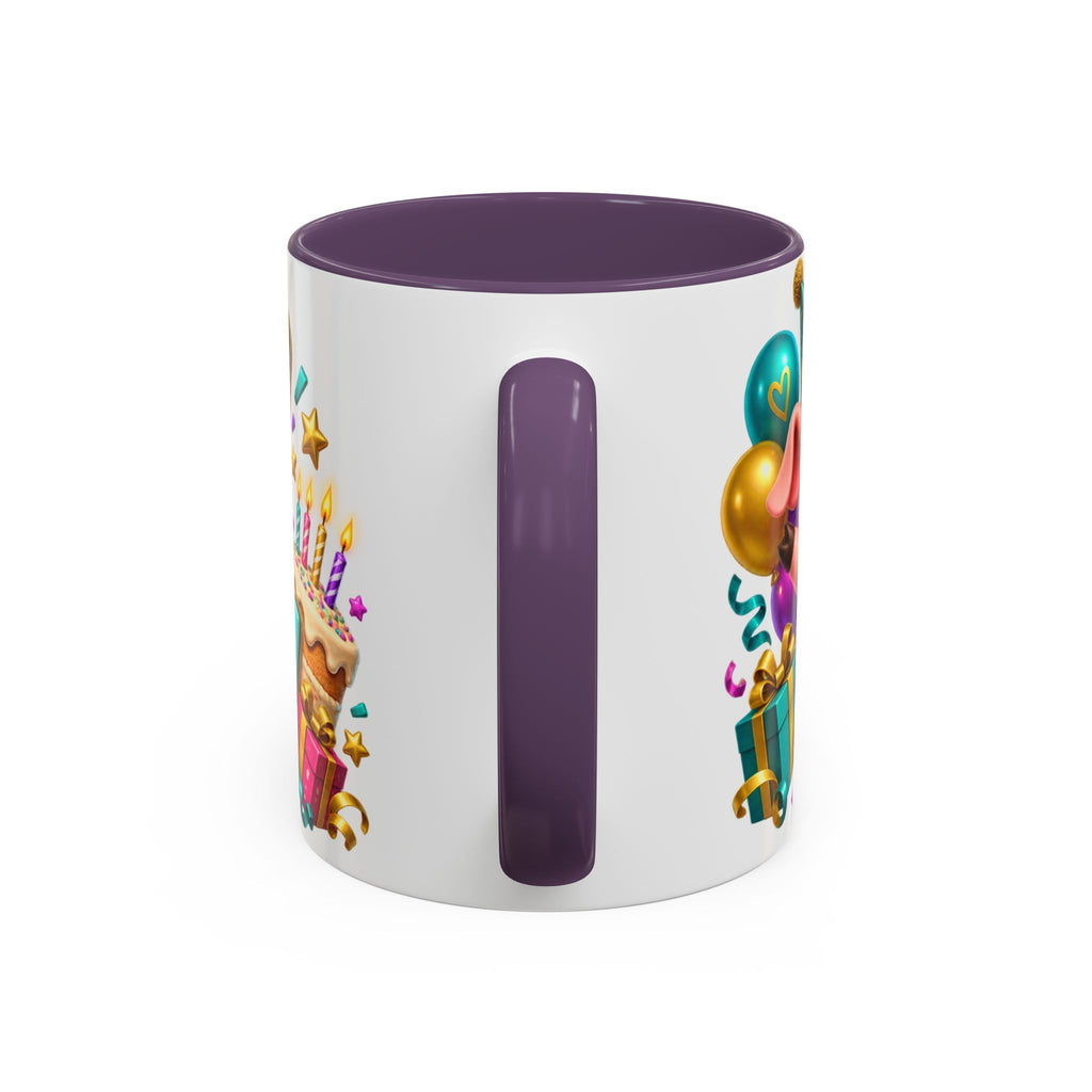 Oink! It’s Your Birthday White Mug – Cute Pig Birthday Cup, Colorful Funny Party Gift