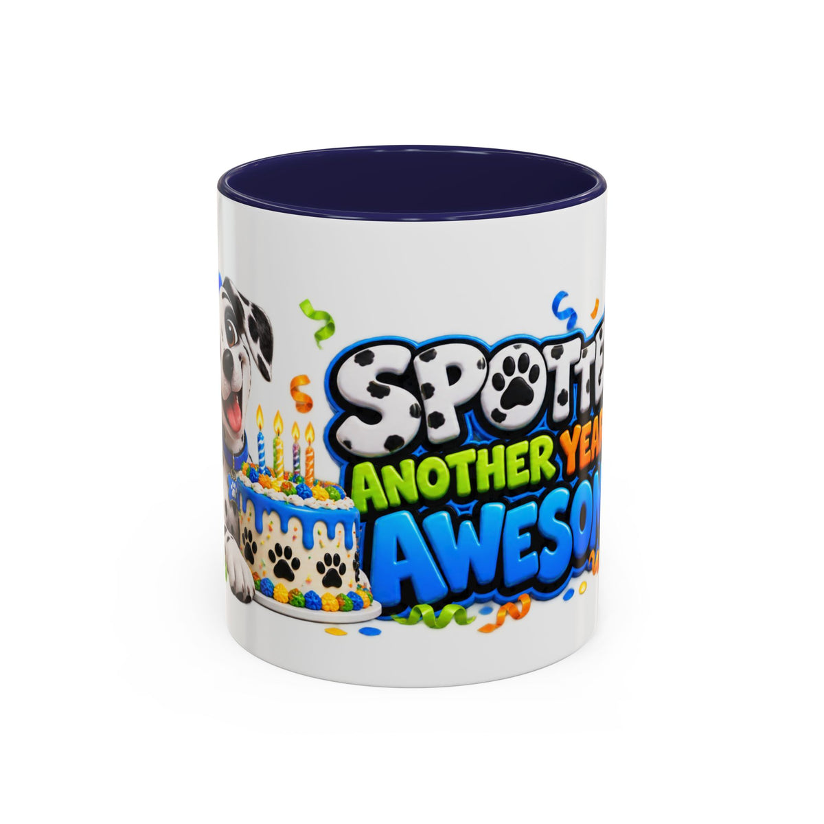 Dalmatian Birthday Mug – Spotted Another Year of Awesome White Coffee Cup