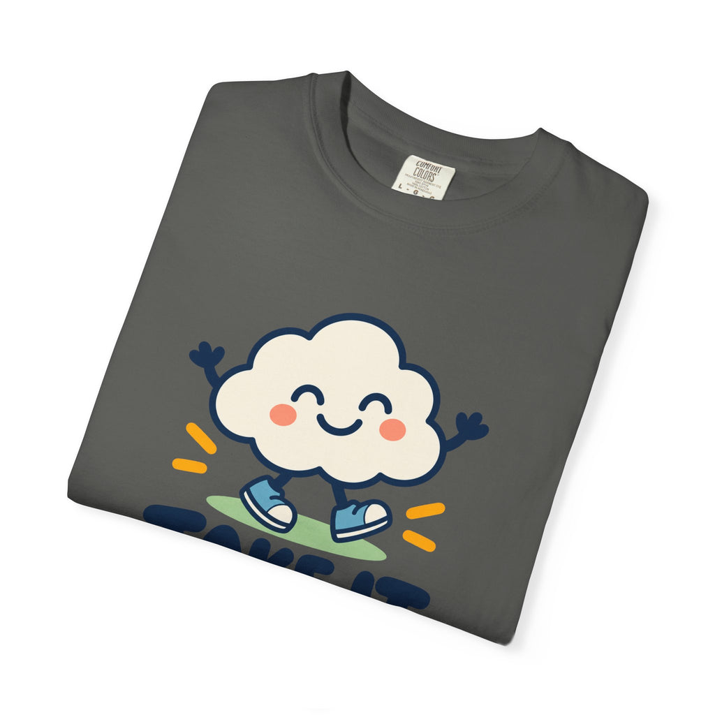 Take It Easy – Happy Cloud Graphic T-Shirt | Festora Everyday