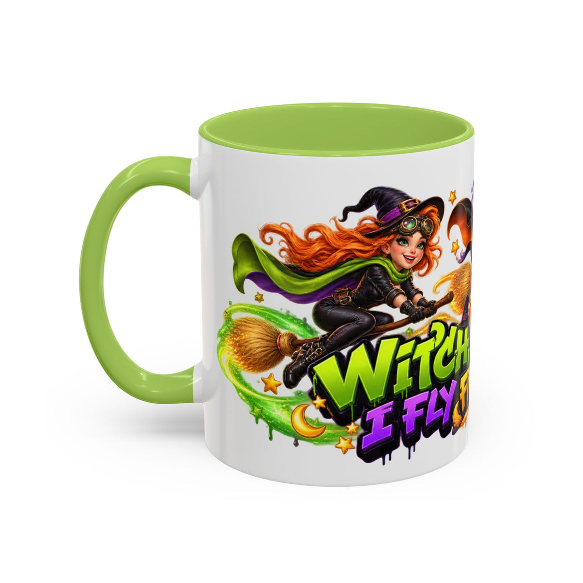 Witch Please I Fly First Class Halloween White Mug