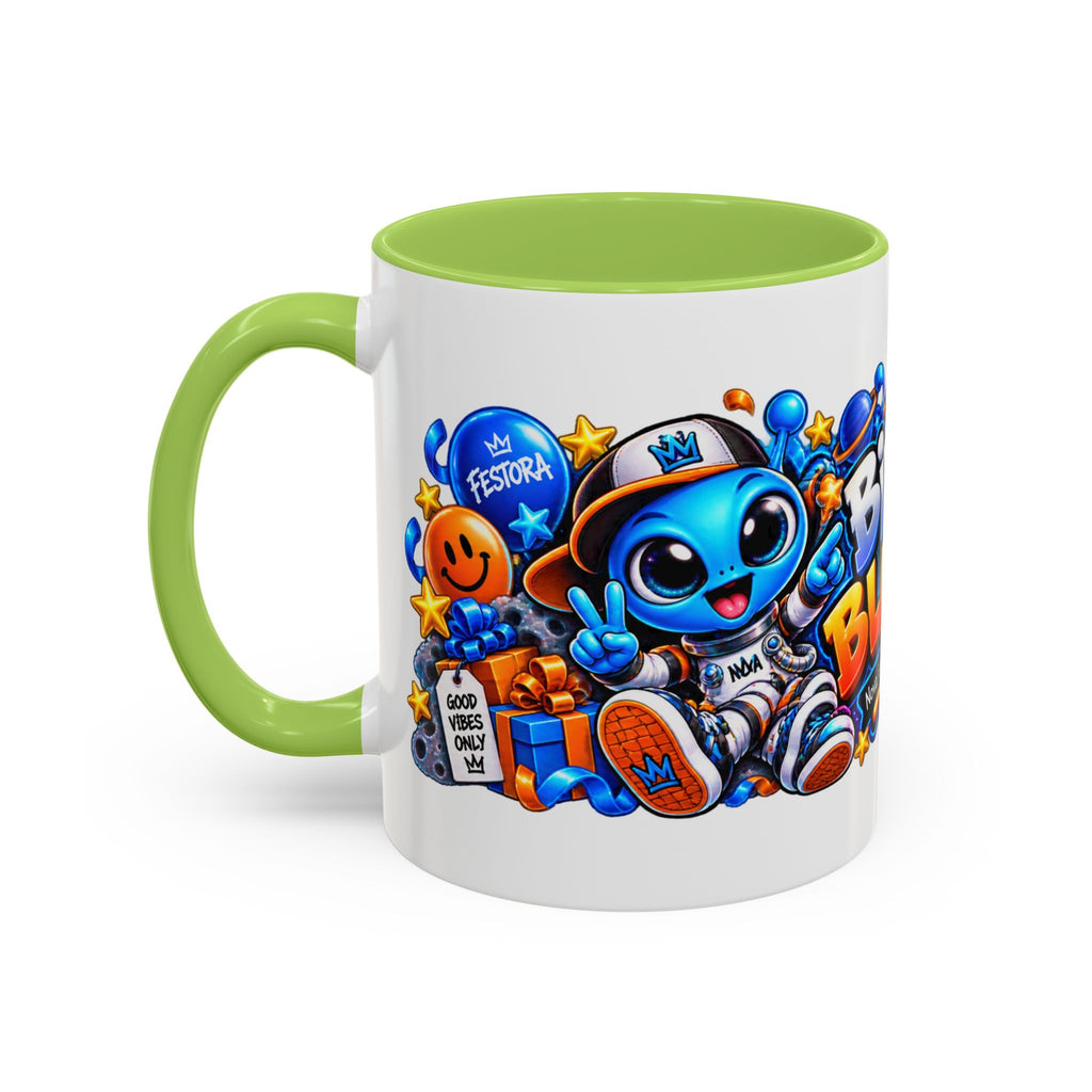Festora Alien Birthday Mug – Birthday Blast Off Coffee Cup