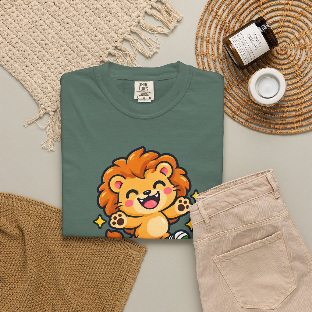 Stay Roarsome – Cute Happy Lion Graphic T-Shirt