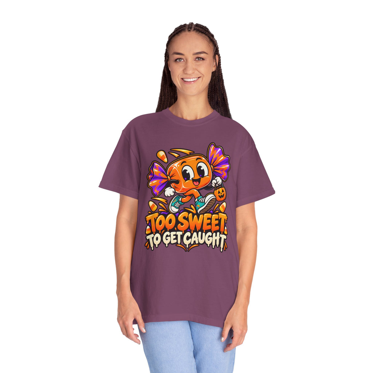 Too Sweet to Get Caught – Cute Halloween Candy T-Shirt