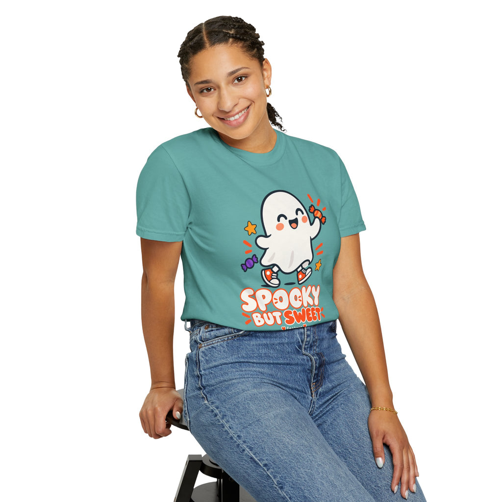 Spooky but Sweet Ghost T-Shirt | Cute Halloween Graphic Tee
