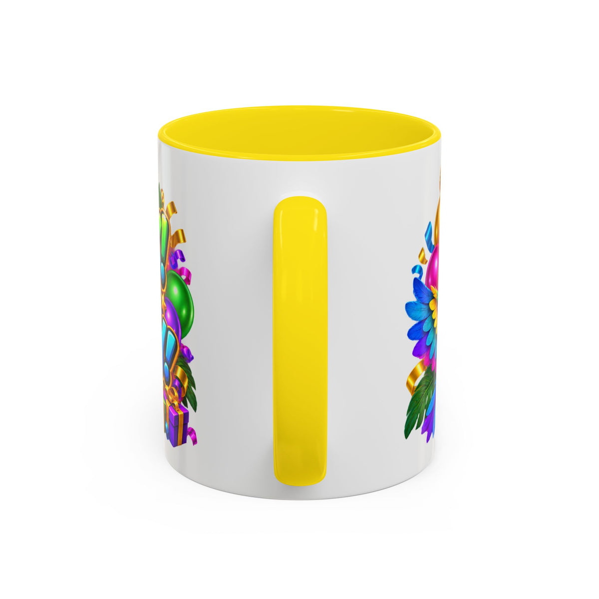 Squawk! It’s Your Birthday White Mug – Cute Parrot Birthday Cup, Colorful Tropical Party Gift