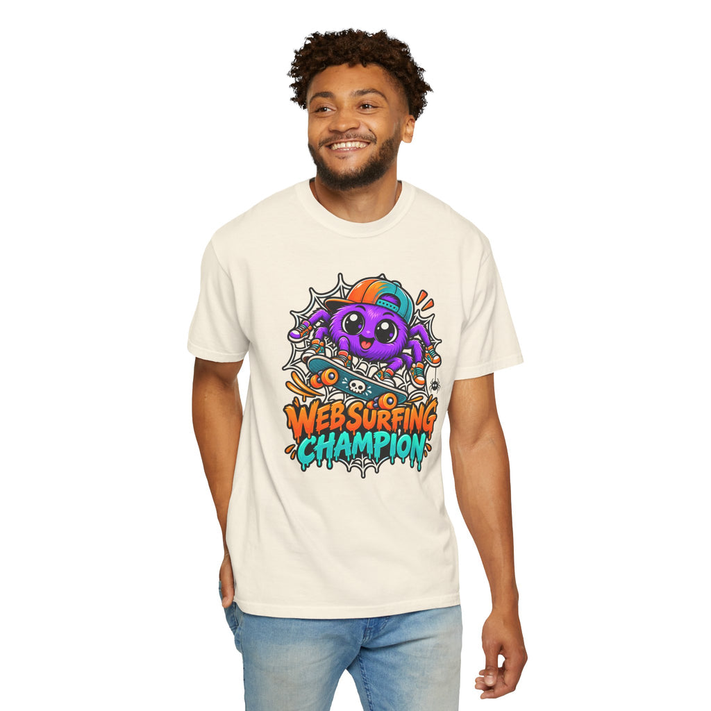 Web Surfing Champion – Cute Halloween Spider T-Shirt