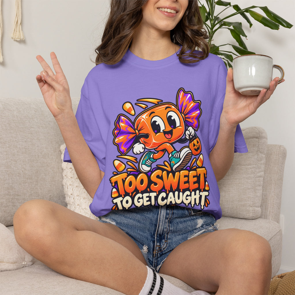 Too Sweet to Get Caught – Cute Halloween Candy T-Shirt