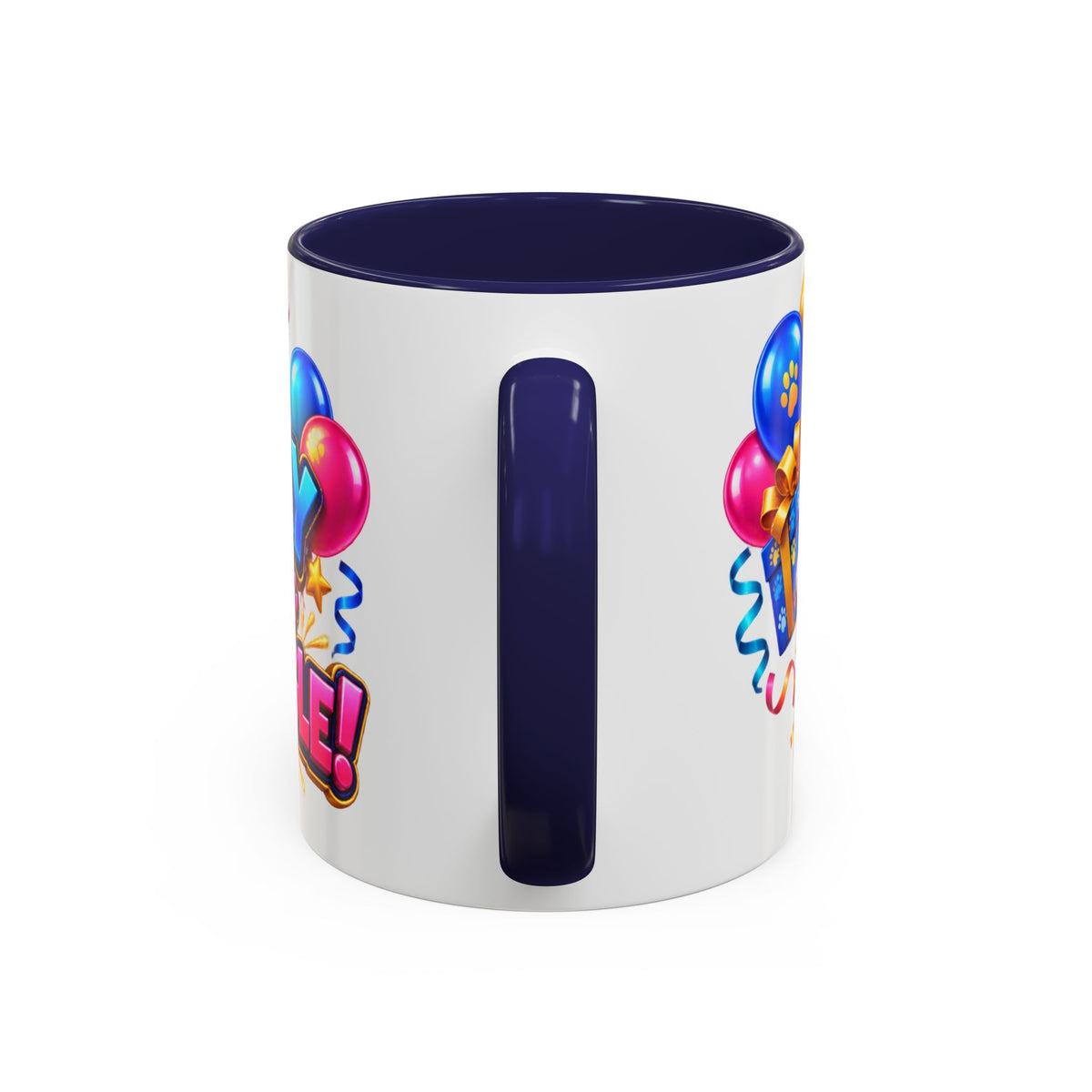Birthday Mode Full Wiggle Corgi White Mug