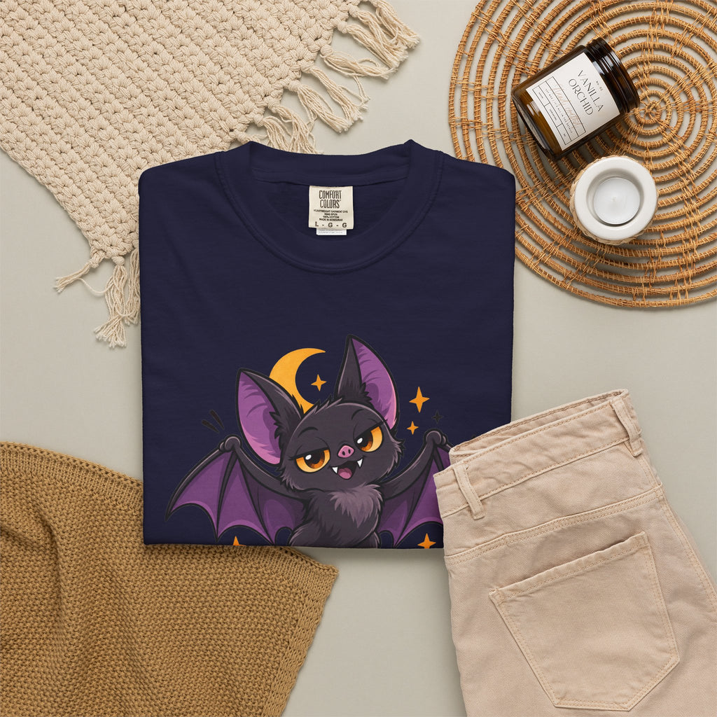 Born for the Night Shift – Cute Halloween Bat T-Shirt
