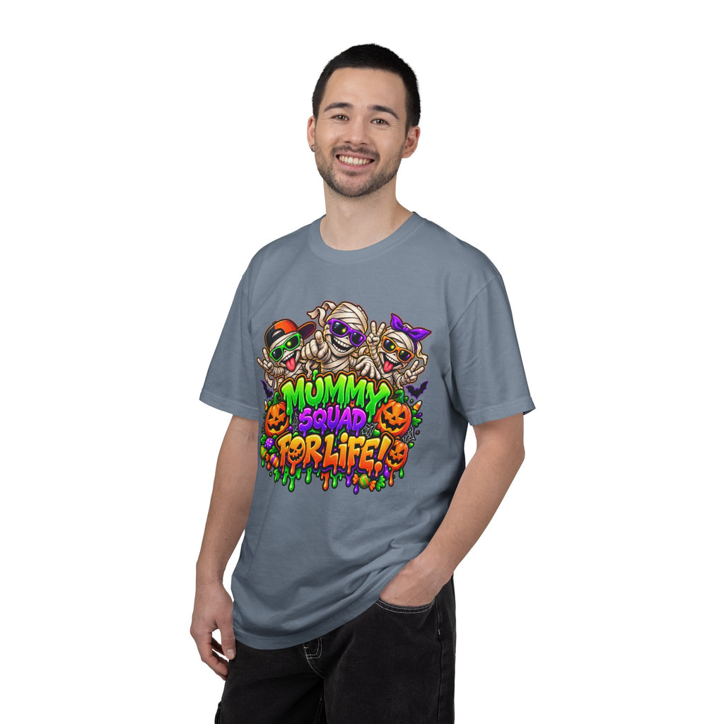 Mummy Squad For Life Halloween T-Shirt – Funny Colorful Mummy Graphic Tee