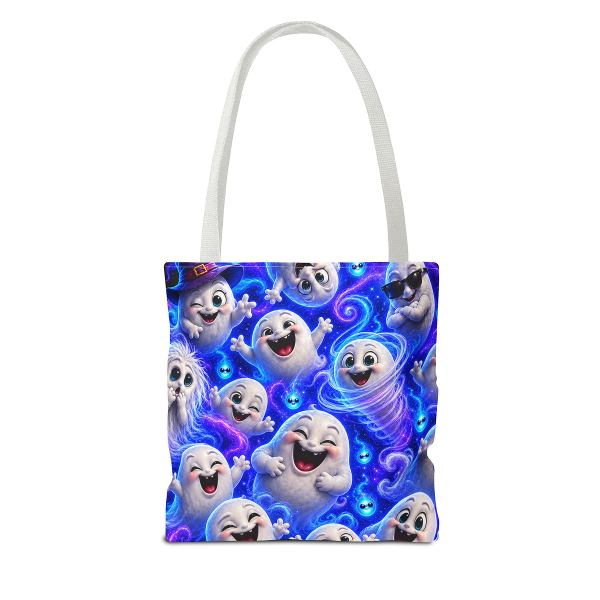 Ghost Friends Tote Bag — Cute Halloween Spirits All-Over Print