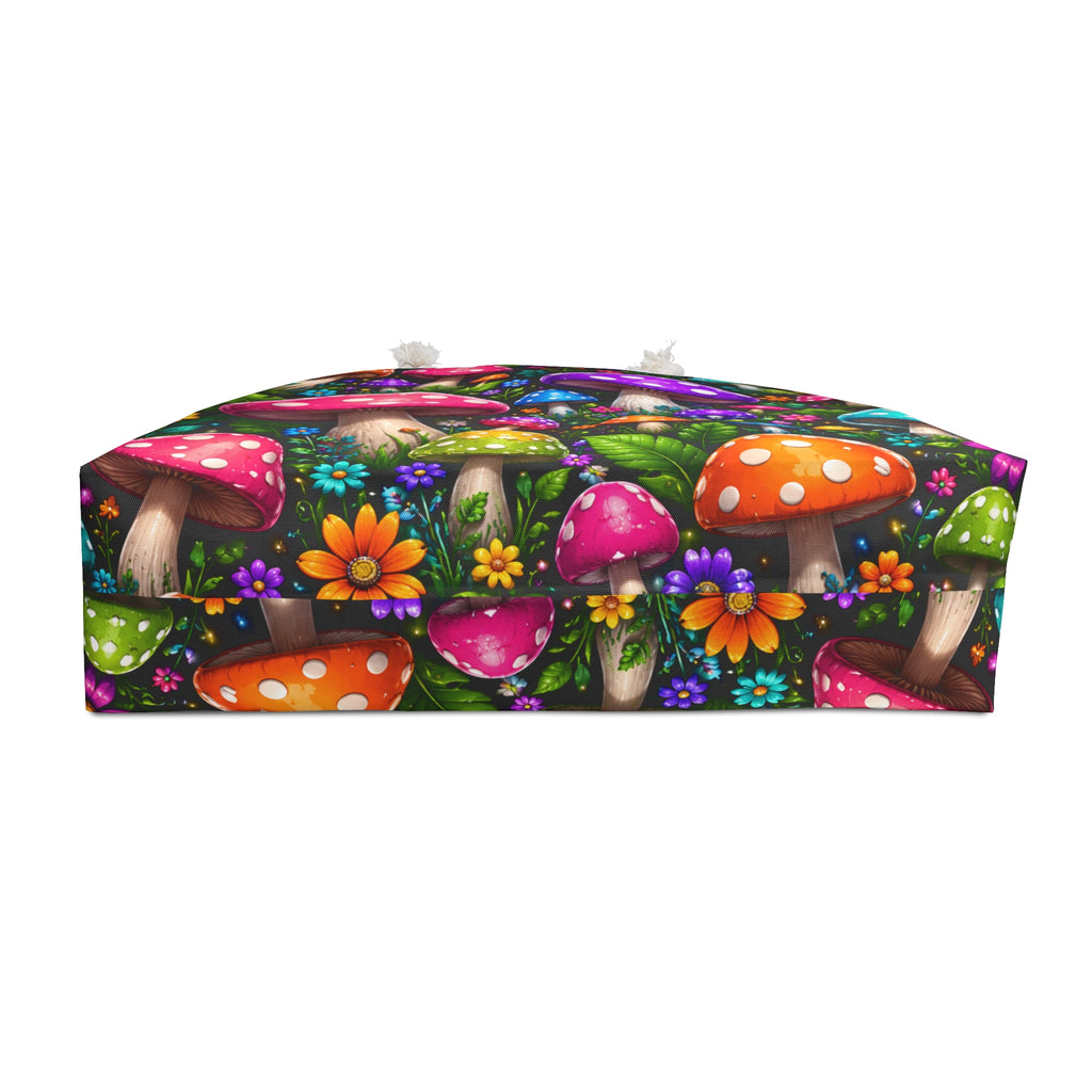 Mushroom Meadow Weekender Bag — Colorful Fantasy Travel Tote
