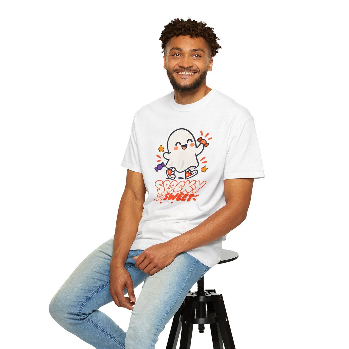 Spooky but Sweet Ghost T-Shirt | Cute Halloween Graphic Tee