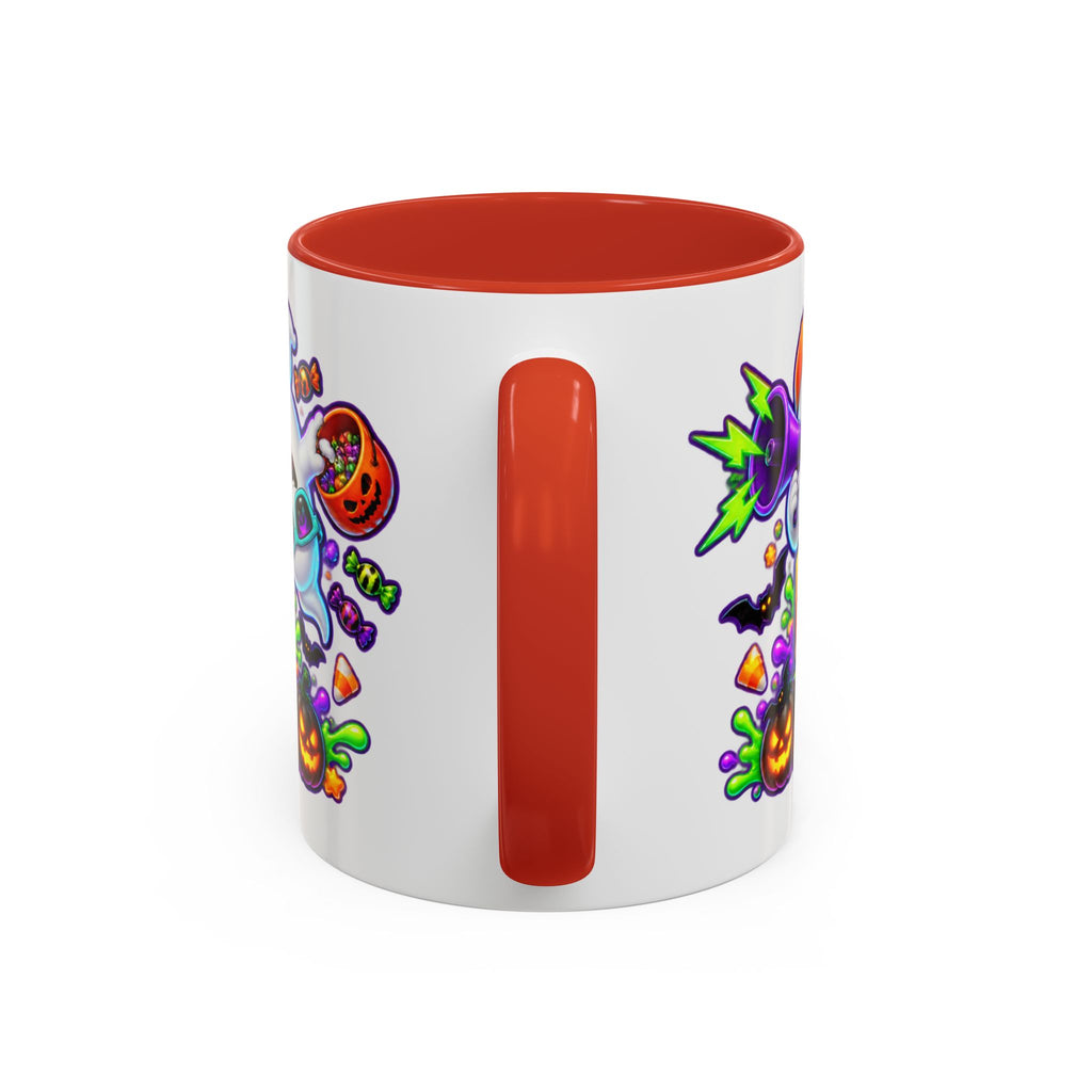 No Rest for the Boo Crew Crazy Ghosts Halloween White Mug